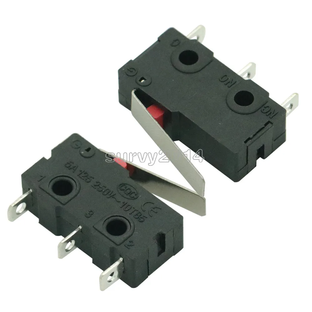 

10PCS Tact Switch on off KW11-3Z 5A 250V Microswitch 3PIN Buckle New