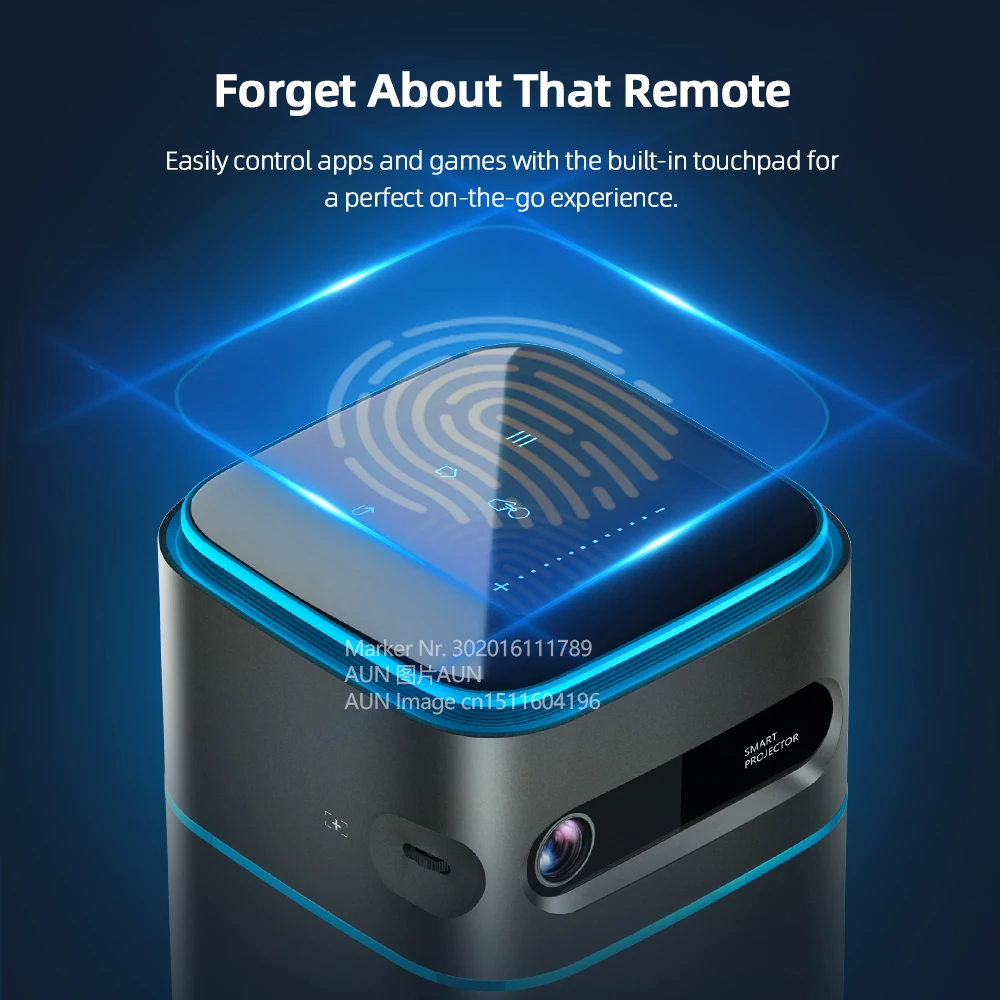 Мини проектор AUN Ubeamer 1 Pro Android 9 аккумулятор DLP Проекторы лазер видеопроектор 4K Wi Fi