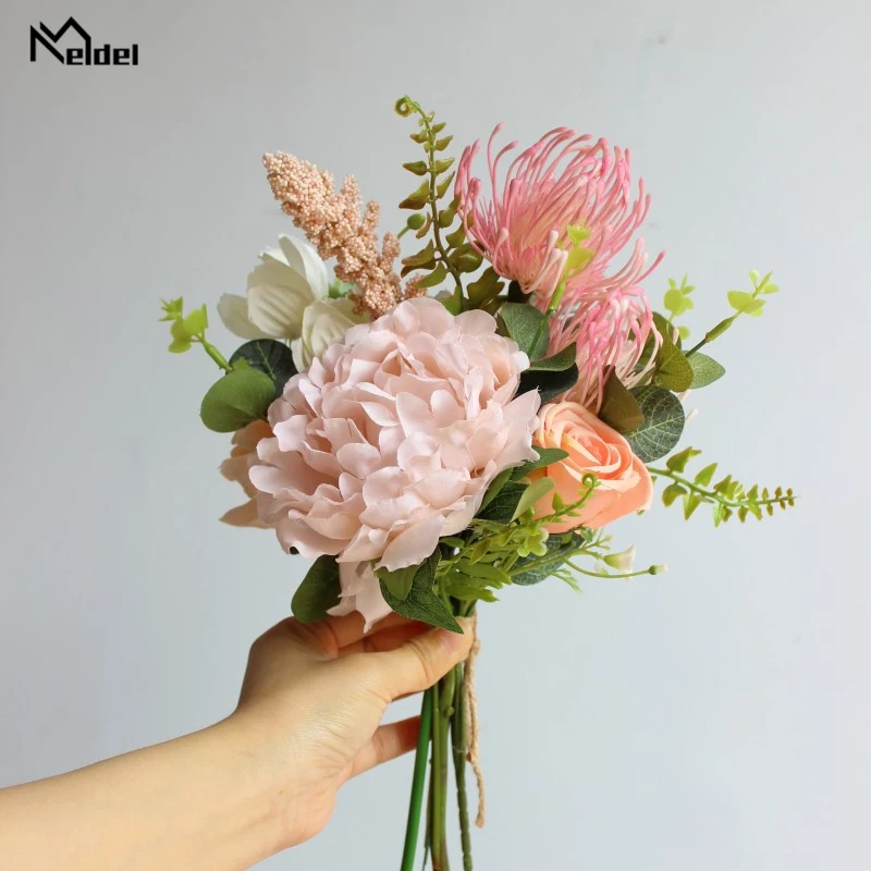 Розовая искусственная Роза Galsang Flora украшение для вечеринки сделай сам Шелковый