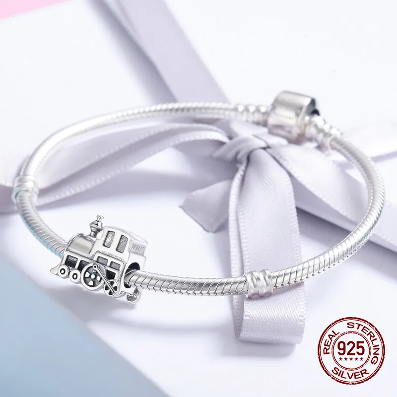 Подвеска-Локомотив в стиле ретро серебро 925 пробы | Украшения и аксессуары