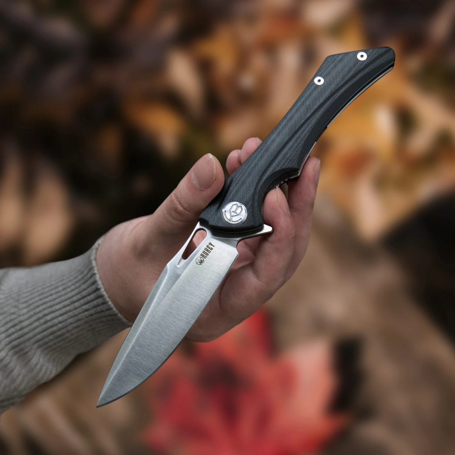 Складной карманный нож Kubey Raven KB245 Aus10 Drop Piont Blade охотничий высококачественные