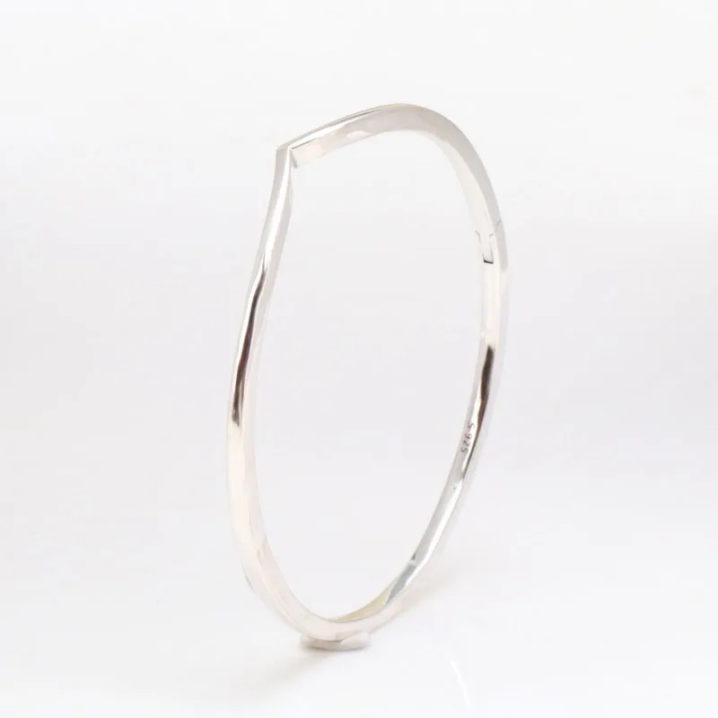 

100% 925 Sterling Silver Pan Bracelet New Wish Shining Pan Bracelet Fit European Charm Bracelets Women Jewelry