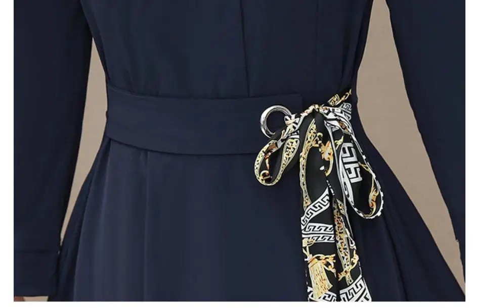 

2021 spring and autumn with New style fashion Long sleeve Women's long dress