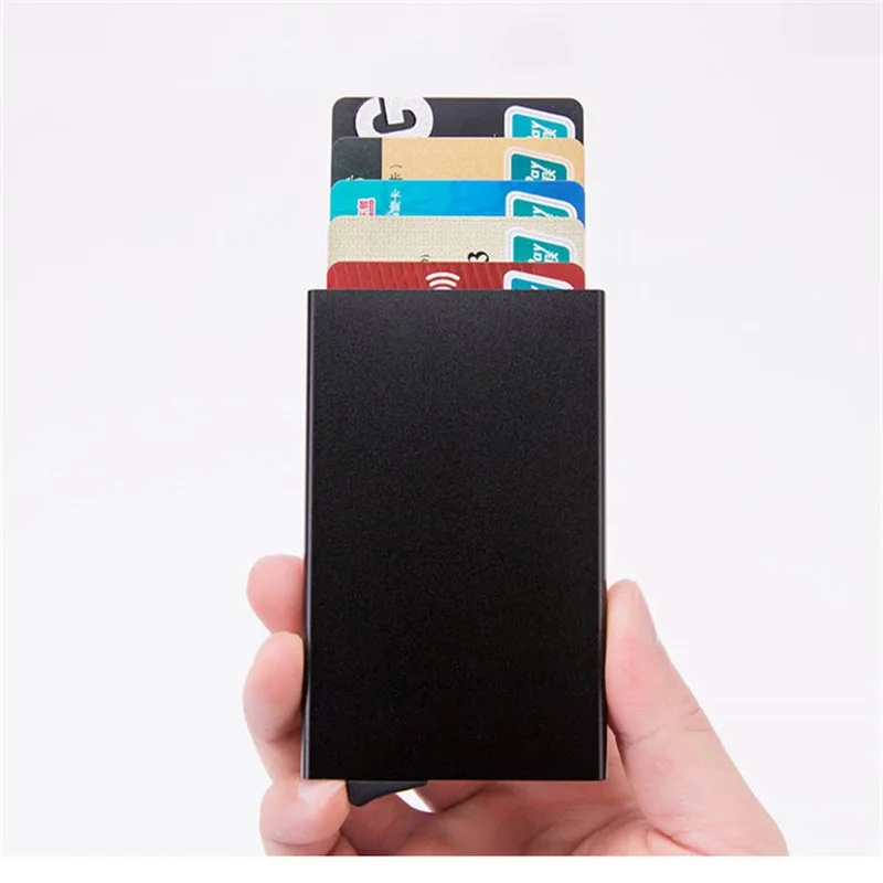 YAMBUTO металлический корпус для карт с функцией блокировки RFID держатель тонкий