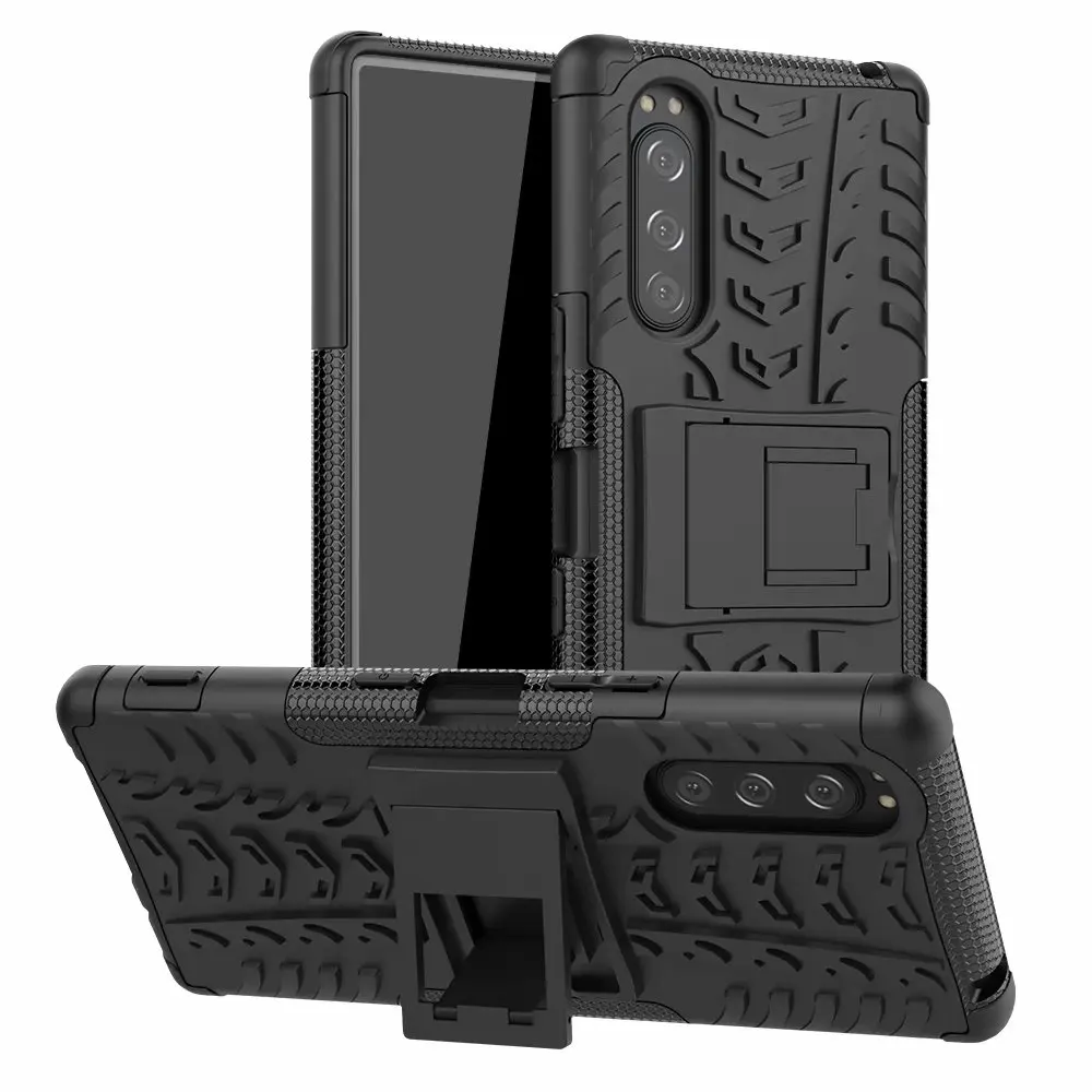 

For Sony Xperia 10 1II XZ4 XZ3 XA2 L1 L2 L3 L4 XA1 Hybrid Kickstand Dazzle Rugged Rubber Armor Hard PC TPU Shockproof Cover Case