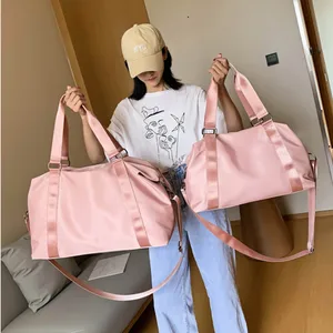 Сумка для отпуска, женская сумка для йоги, отделение для сухого и мокрого Водонепроницаемая багажная сумка большой емкости, дорожная сумка на короткие расстояния