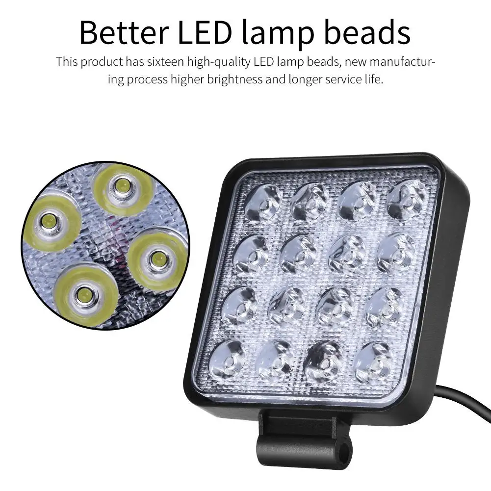 Светодиодная панель для внедорожников светодиодные рабочие фары 6 дюймов 48 Вт 12 В