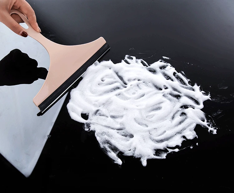 

Window Bathroom Squeegee Cleaner Shower Glass Mirror Windshield Wiper Soap Car Plastic Cleaning Tool Steel Handle 1pc