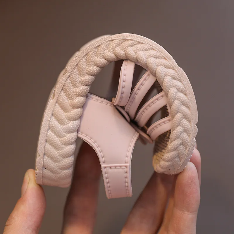 

2021 Summer Kids Shoes Hollow Out Bow Shoes Fashion Children Sandals Girls Toddler Baby Breathing Sandals