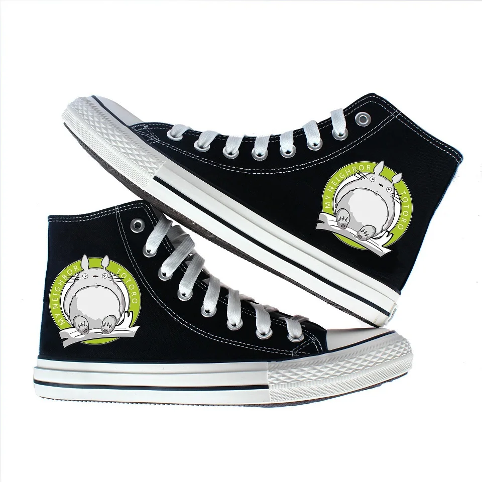 

Unisex Anime Cos Tonari no Totoro My Neighbor Totoro Casual Ankle Canvas Shoes Preppy Student plimsolls duck shoes Sneakers