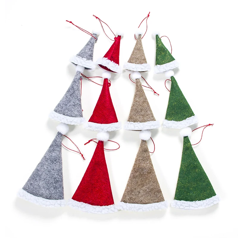 1 шт. рождественская подвеска плюшевая шляпа витрина на окно украшение для