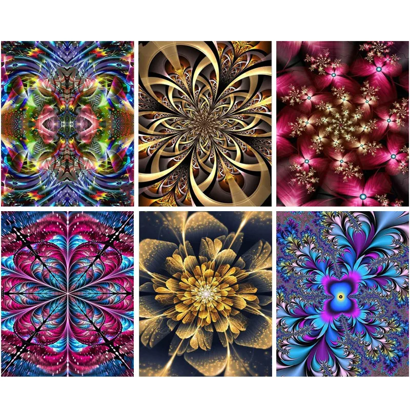 

CraftArtGo 5D Diamond Embroidery Mandala scenery Full Square Round Rhinestone Mosaic Painting Cross Stitch Flowers Diamond Kit