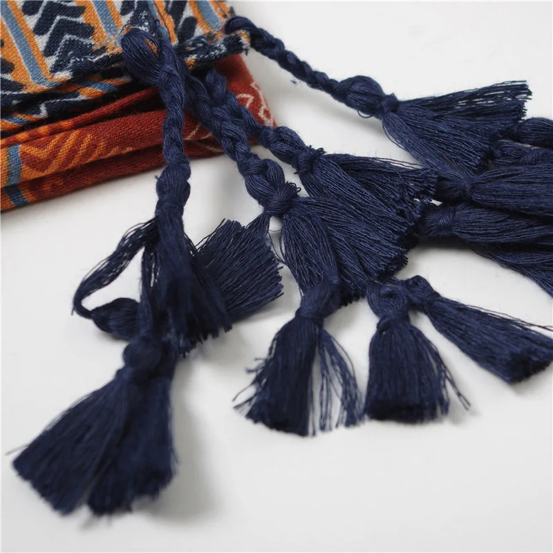 Женская Пляжная накидка с геометрическим принтом кафтан кисточками Пляжное