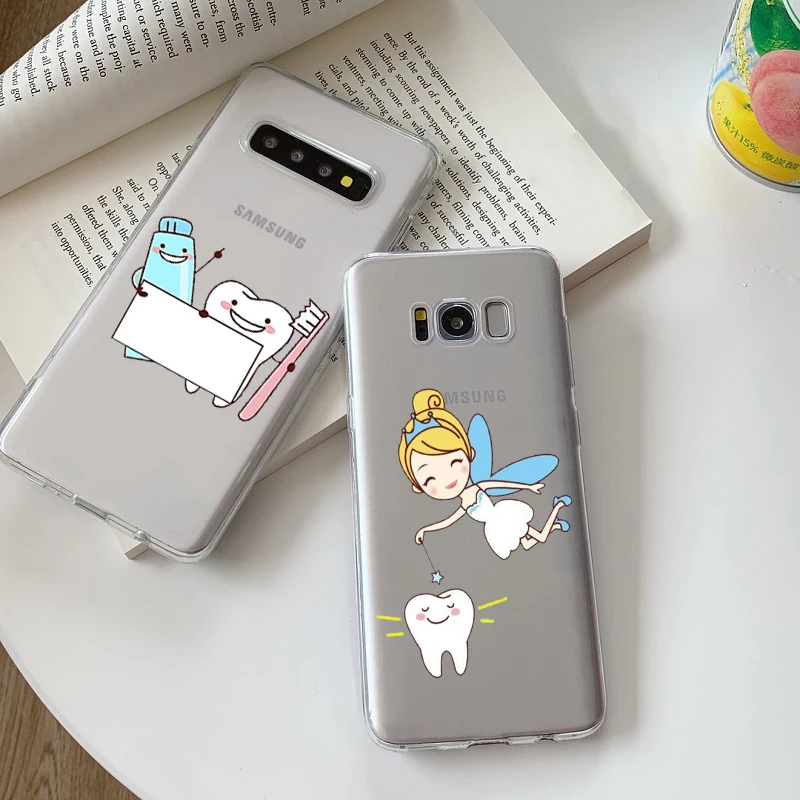 Милый мягкий силиконовый чехол из ТПУ для телефона Samsung Galaxy S8 S9 S20ULTRA S6 S7 DEGE S10PLUS