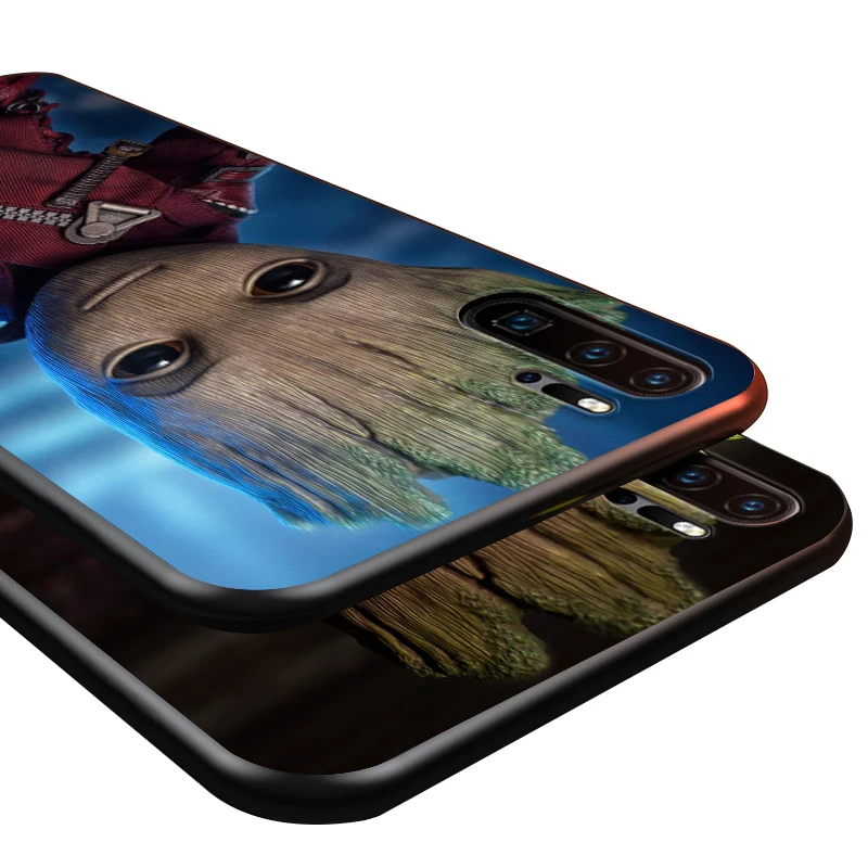 

Marvel Groot For Huawei P8 P9 P10 P20 P30 P40 P50 Lite E RU Pro 2017 2019 mini TPU Black Phone Case