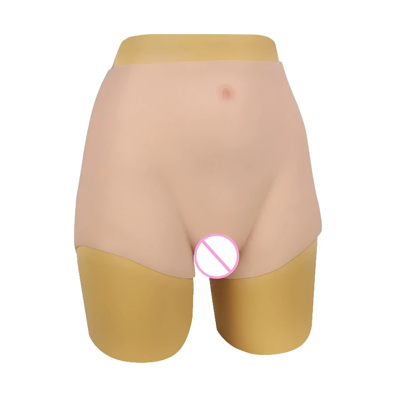 82 см силиконовые реалистичные влагалище трусики Трансвестит киска брюки