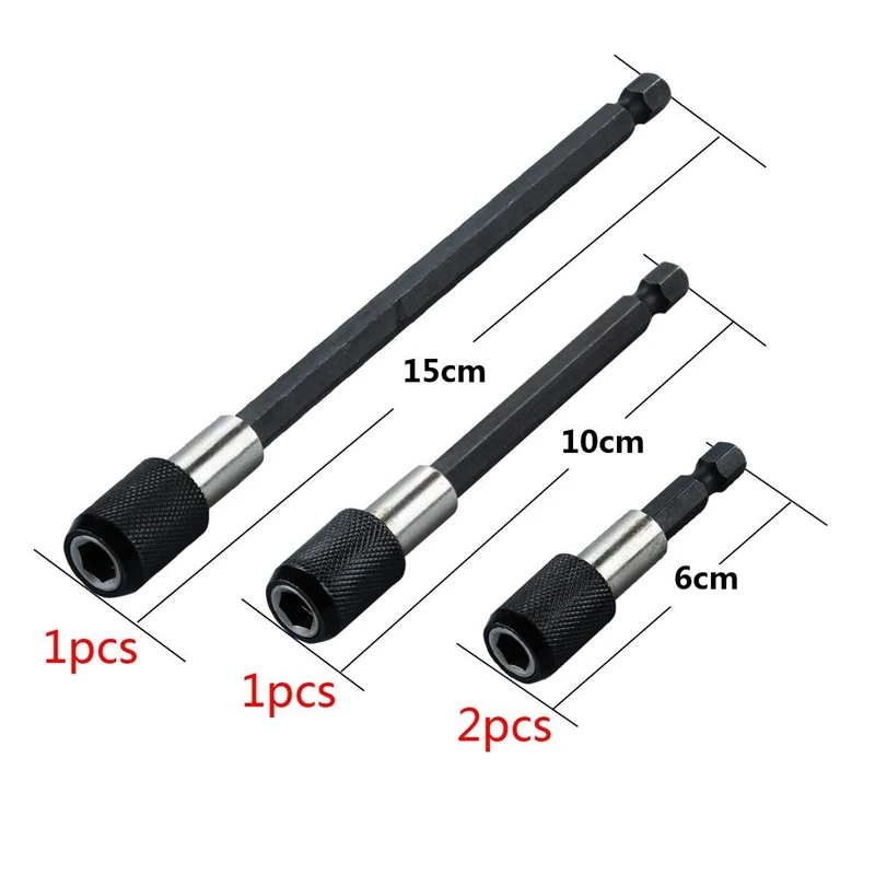 Набор быстросменных головок с шестигранным хвостовиком 1/4 дюйма netic bit holder для