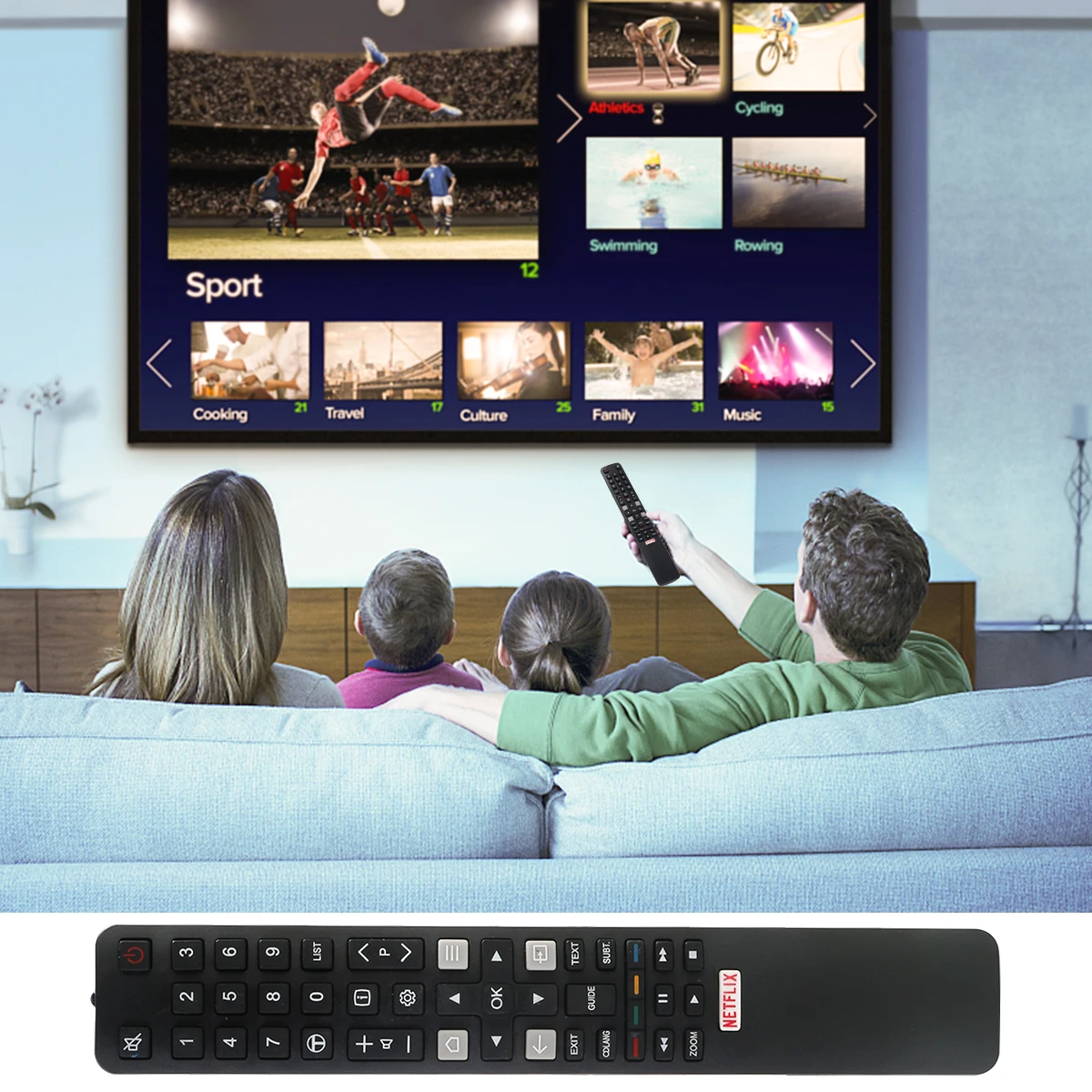 Пульт дистанционного управления для ARC802N YUI1 TCL TV 49C2US 55C2US 65C2US 75C2US 43P20US | Электроника