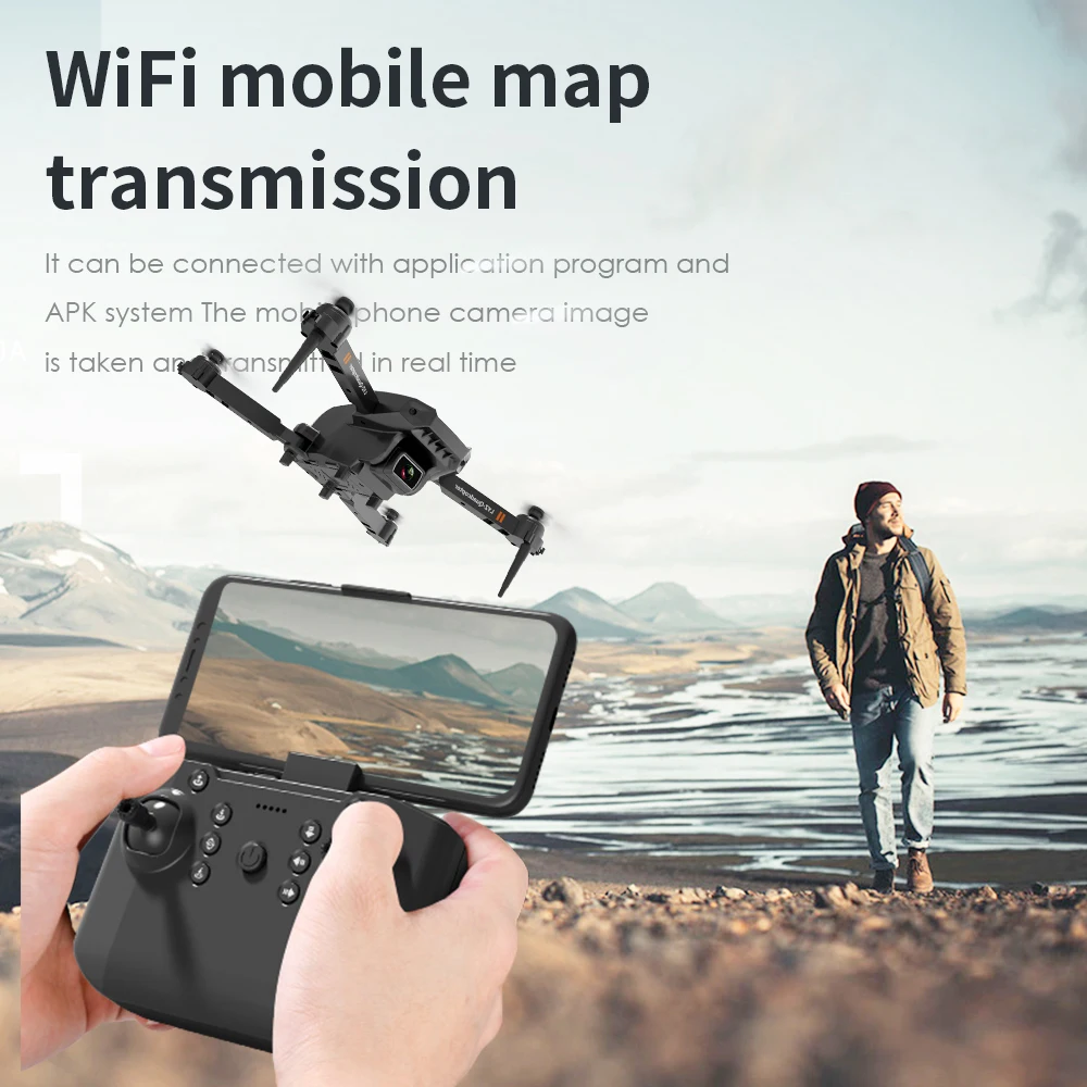 

Mini Drone With 4K HD Camera WIFI FPV Wide Angle Hight Hold Mode Foldable Quadcopter Profesional RC Helicopter Pro RTF Dron Toy