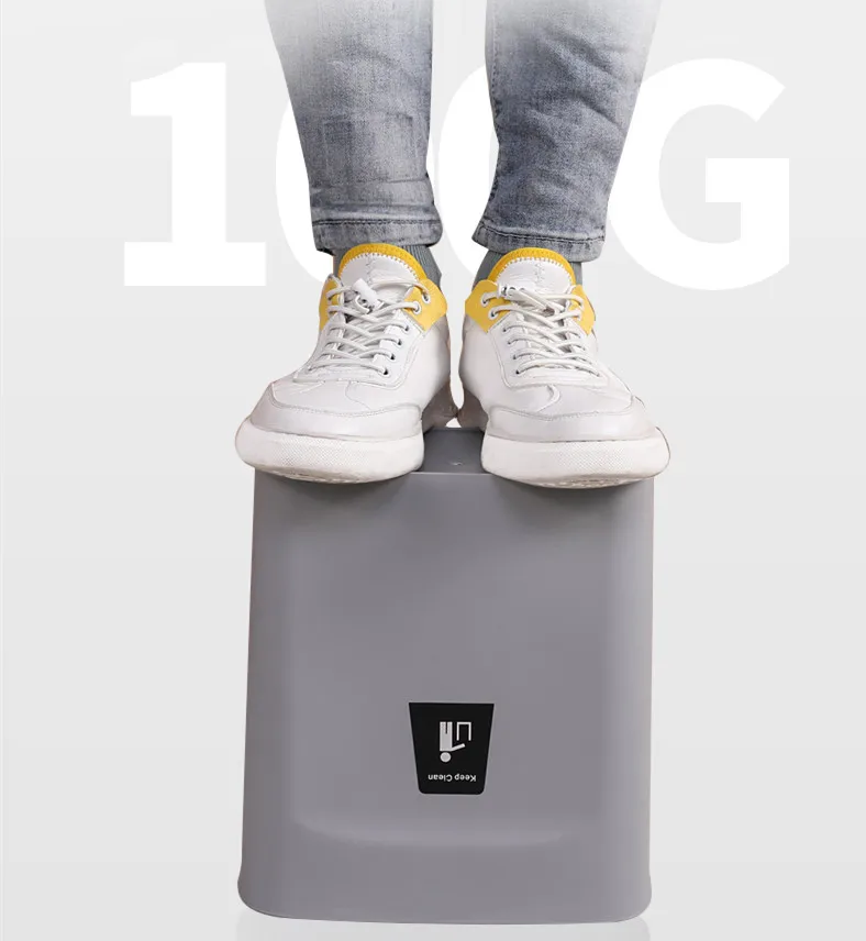 

9L Wall Mounted Trash Can With Covers Waste Bin Kitchen Cabinet Door Hanging Trash Bin Garbage Car Trash Can Wall Mounted Fold