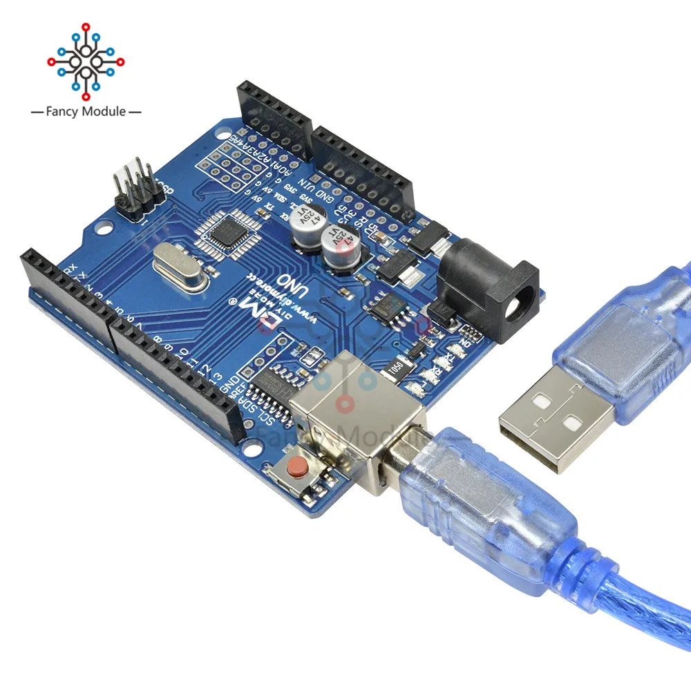Плата драйвера diymore UNO R3 ATmega328P CH340G USB с кабелем Type B для Arduino|board board|board for arduinoboard diy |