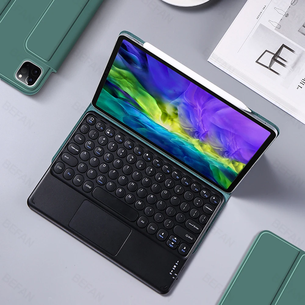 

Magic keyboard For iPad Pro 11 Case 2020 for iPad Pro 12.9 2018 2020 Air 4 10.9 Cover Magnetic Bluetooth Touchpad Keyboard Cases