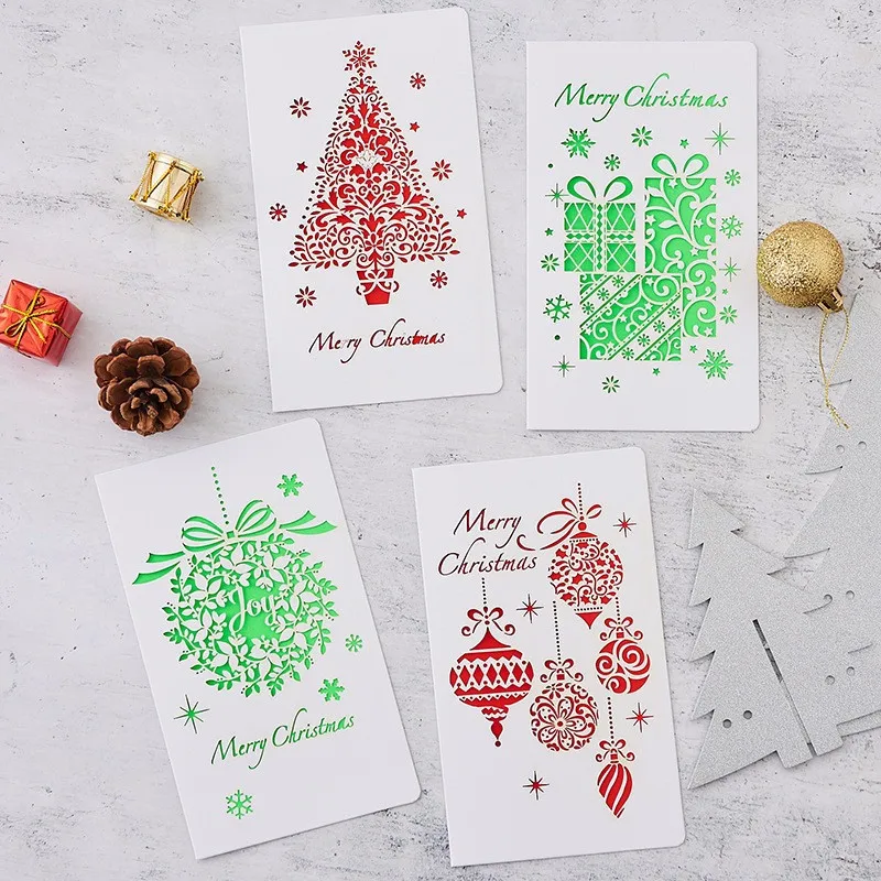 1 открытка + Конверт/набор Мультяшные открытки с вырезами поздравительные