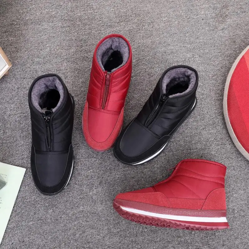 RIZABINA/женские зимние ботинки Новое поступление теплая зимняя обувь женские