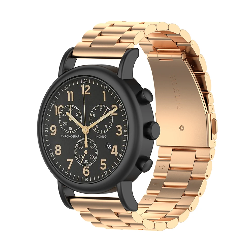 Универсальный три бусины стальной ремешок для часов из нержавеющей стали