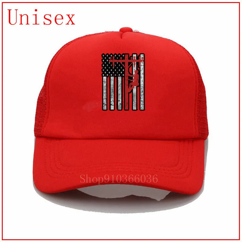 american lineman hats mens hat baseball for women cross ponytail caps Gorras Cap trucker men | Аксессуары для одежды