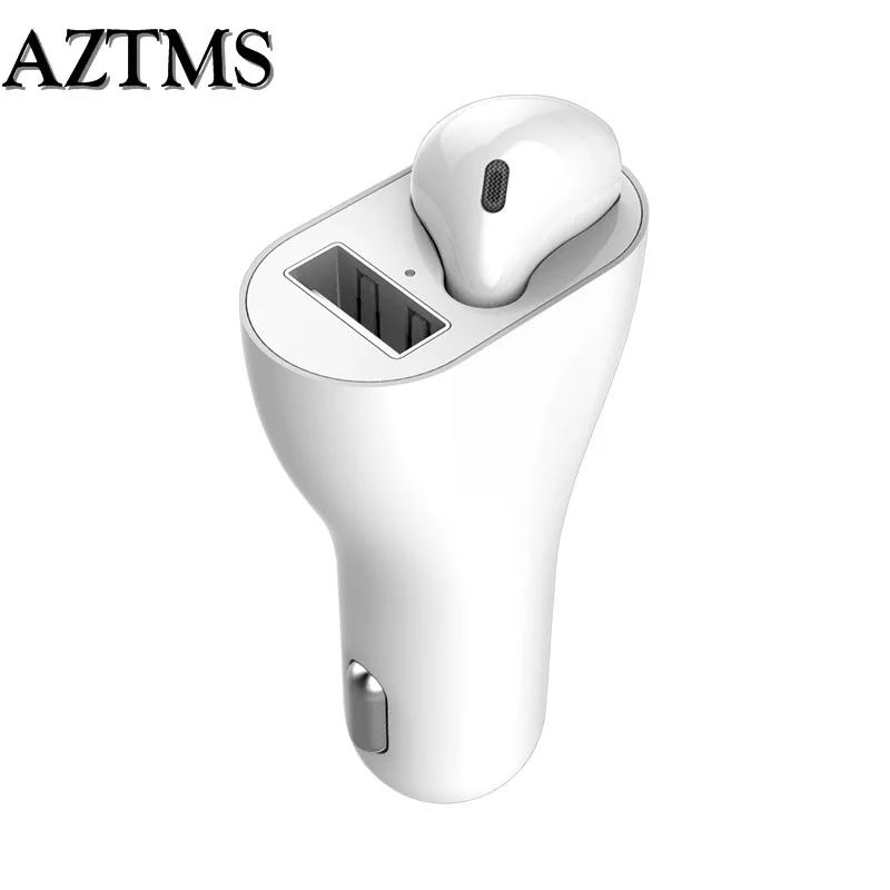 USB Автомобильное зарядное устройство беспроводная Bluetooth гарнитура портативная 2