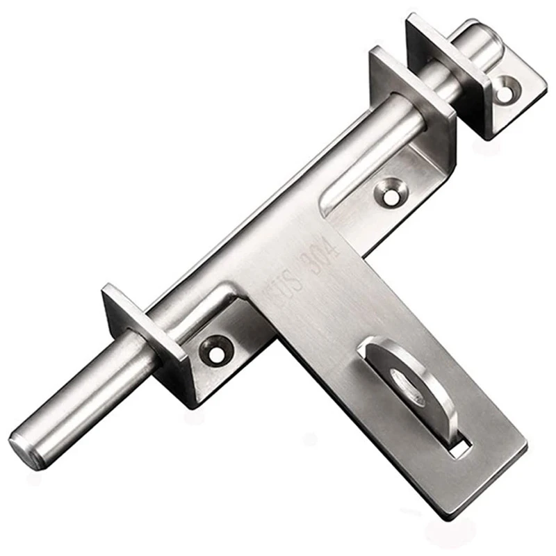 

TOP Stainless Steel Bolt 304 Heavy-Duty Left and Right Bolts Sliding Bolt Door Lock Latch