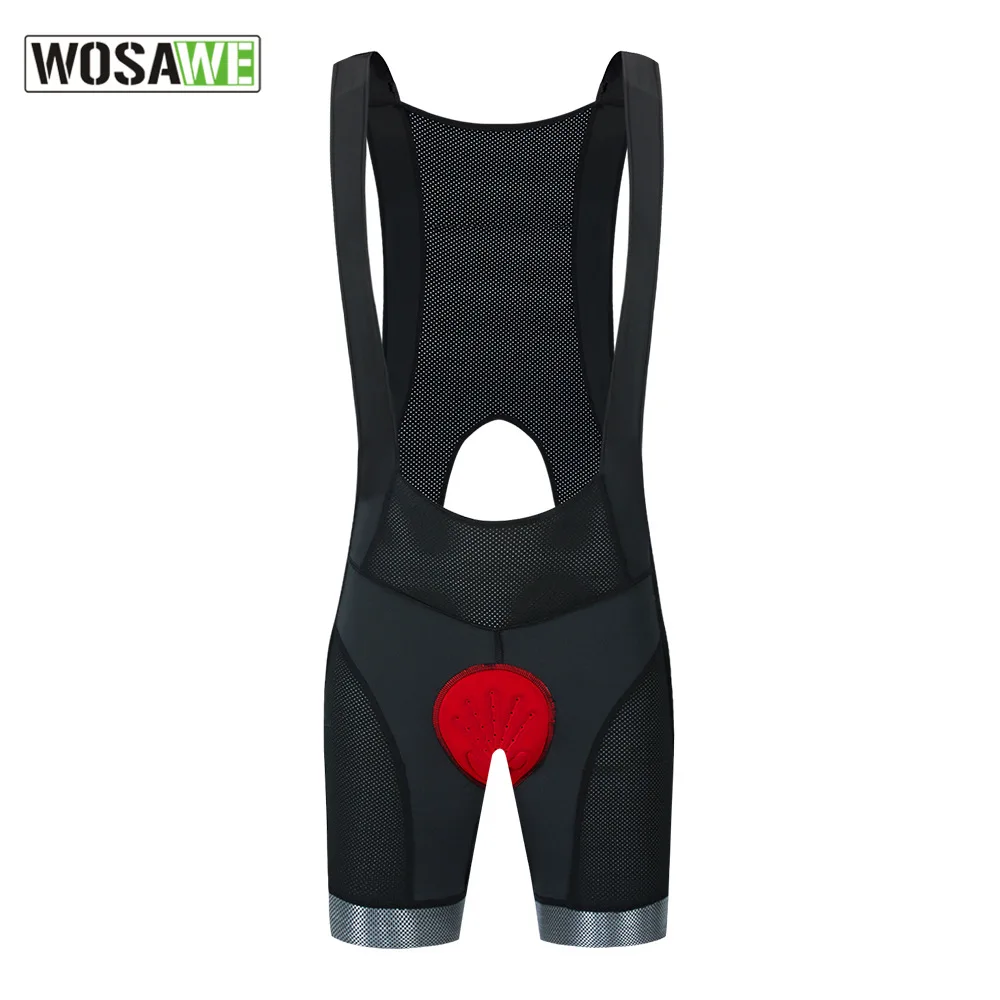 

WOSAWE Summer Elastic Mountain Bike Riding Pants Silicone Sponge Cushion Outdoor Cycling Bib Shorts Cycle Wear Pad Braces Tights