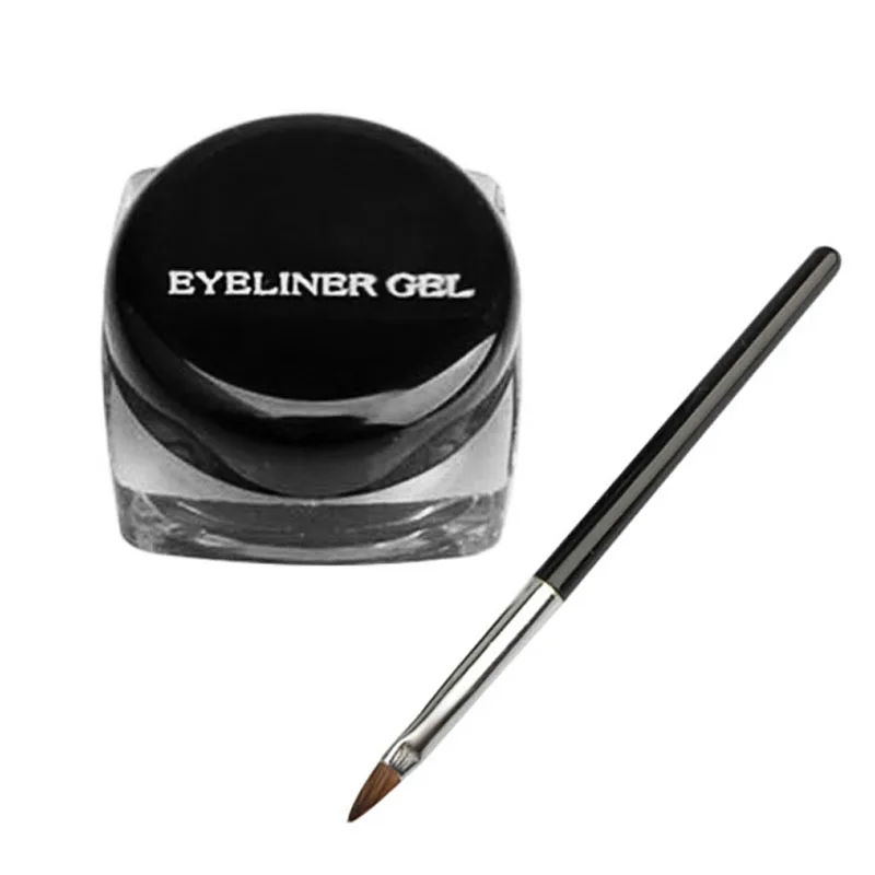 

Cosmetic Waterproof Eyeliner Gel Cream With Brush Eye Liner Makeup Tool J9