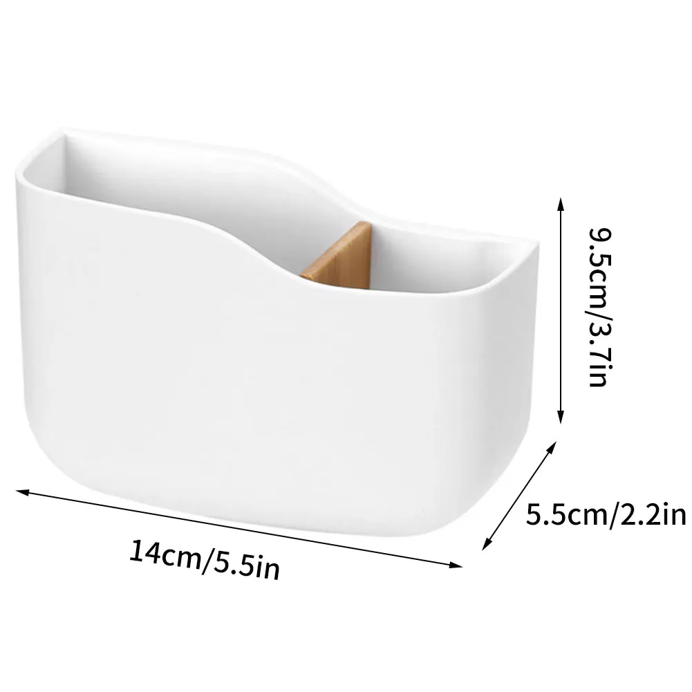 

Wall Mounted Organizer Storage Box Remote Control Air Mounted Phone Plug Wall Holder Charging Multifunction Organization Stand