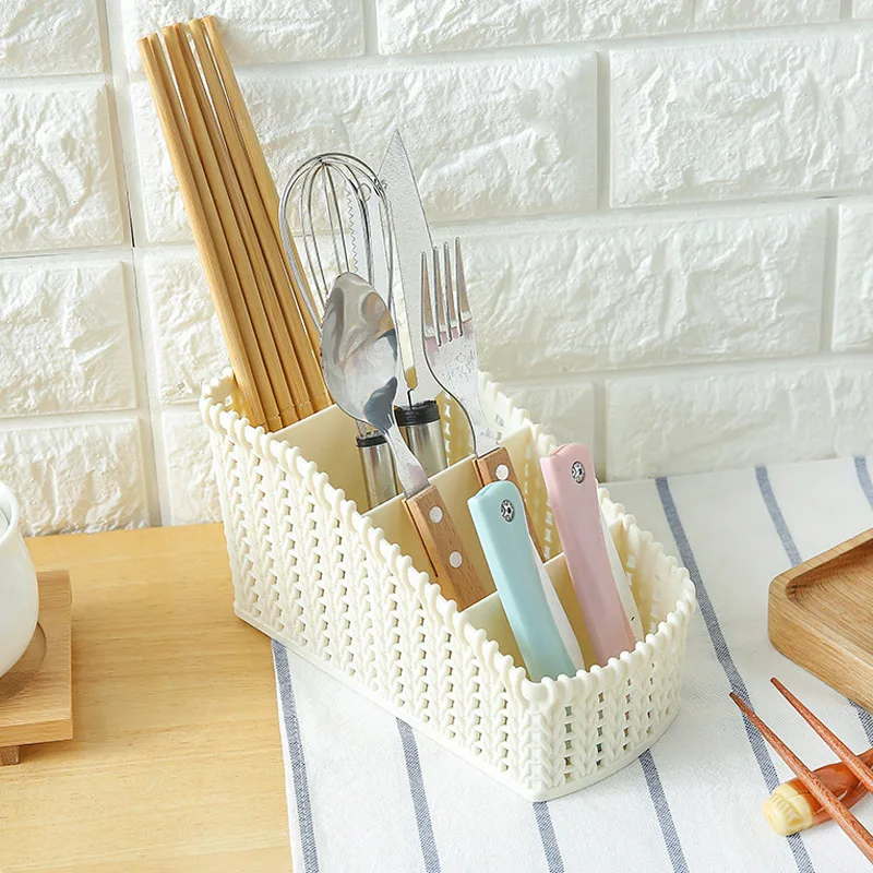 Storage Plastic Basket Kitchen Box Bin Cloth Container Home Laundry Organizer Desktop L9 #2 | Дом и сад