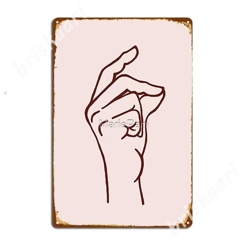 

Металлические знаки на пальцах для клувечерние, клуба, бара, роспись на заказ, оловянные плакаты с знаками