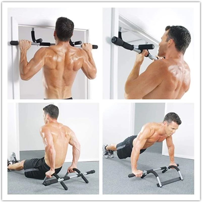 구매 멀티 체육관 출입구 당겨 바 휘트니스 휴대용 턱 당겨 밀어 올려 멀티 그립 바디 강도 휘트니스 도구