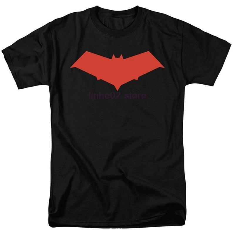 Женская футболка с коротким рукавом Jason Todd Comics Красная капюшоном и супергероями