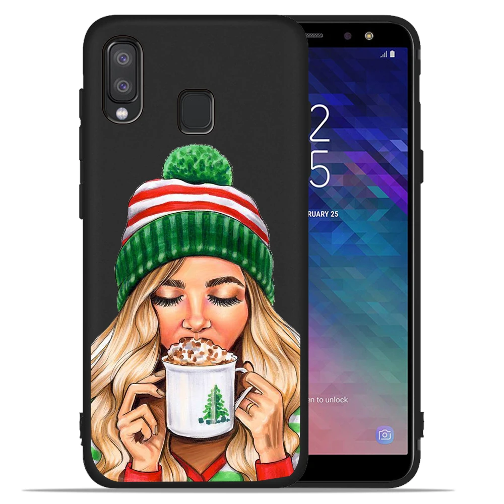 Рождественская роскошь Мода для девочек мягкий чехол для samsung Galaxy A50 A10 A20 A10E A20E A30 A40 A60 A70 M10 M20 M30 m40 Капа