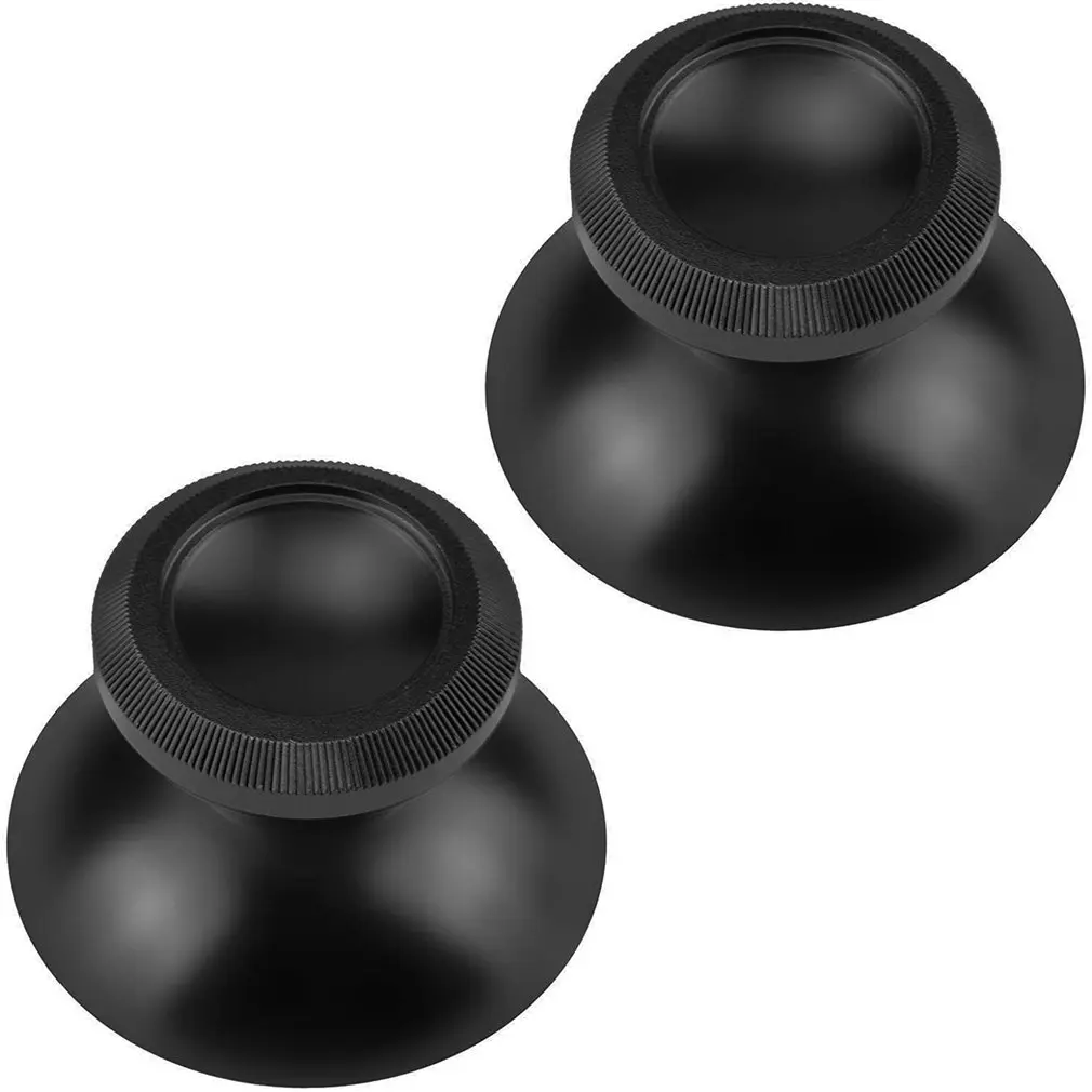 

2 Pcs Joystick Caps Replacement Aluminum Alloy Coherer Mushroom Cap Cover Analog Thumb Grip Stick Cover