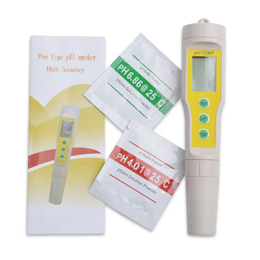 

Digital PH Meter LCD Display Automatic Correction Water PH Tester For Soil Aquarium Safe Pool Water Wine Urine