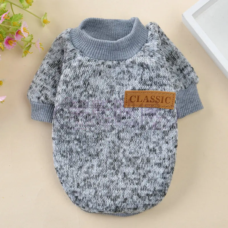 Новая одежда для домашних животных собак свитер два фута плюшевый осенний и