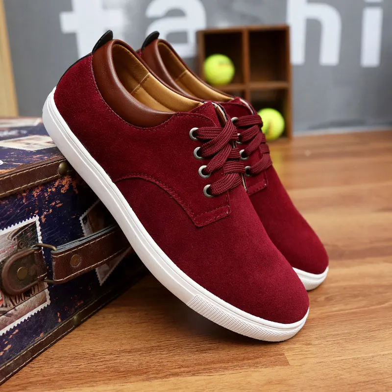 

Casual shoes men sneakers 2019 solid flat with fashion sneakers men shoes lace-up comfortable man shoe flock zapatos de hombre