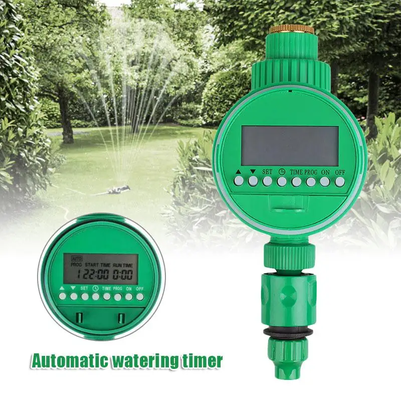 

Timer Water Programs Device LCD Screen Display Automatic Watering Plant Water Timer Irrigation System Irrigation Timer Green