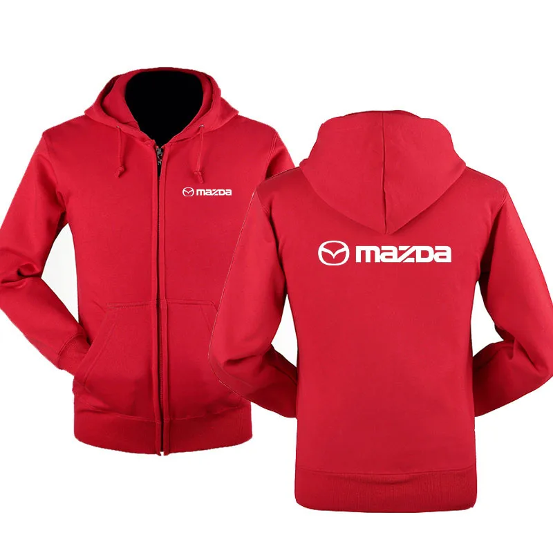 Весенний кардиган мужские толстовки на молнии с логотипом Mazda куртка одежда