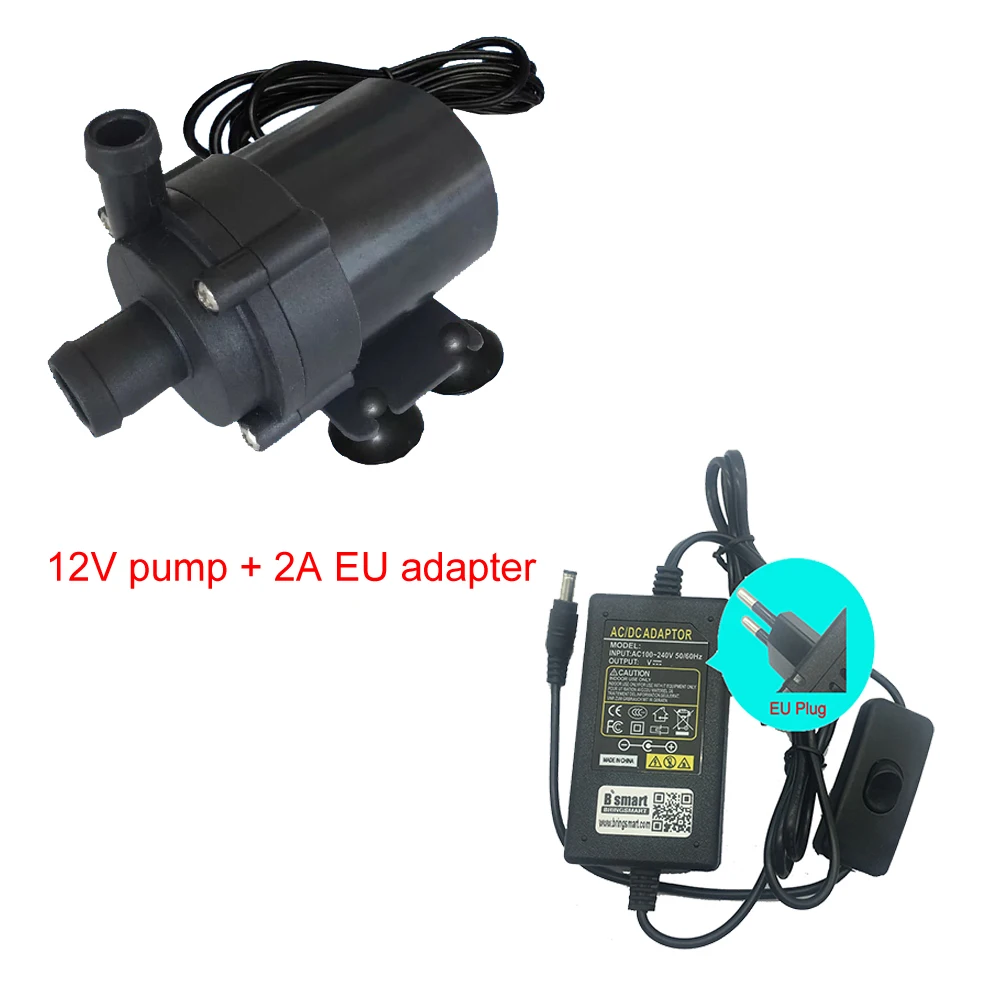 Free Shipping SR600A Cycling Fountain Aquarium 12V DC Brushless Water Pump 24V Submersible Self-priming 420-900L/H Rockery | Обустройство