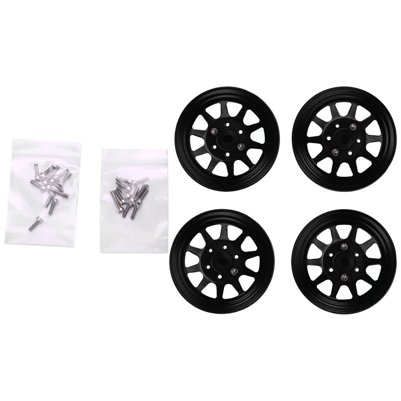 

107G/Pcs Metal Alloy 1.9 Beadlock Wheel Rims for 1:10 RC Crawler Axial SCX10 AXI03007 90046 Traxxas TRX4 Redcat GEN8