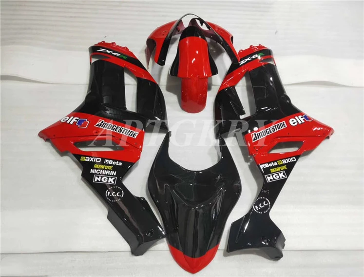 

4 Gifts New ABS Full fairing kit Fit for Kawasaki ZX6R 2007 2008 motorcycle fairings ZX-6R 07 08 Ninja 636 Red Black