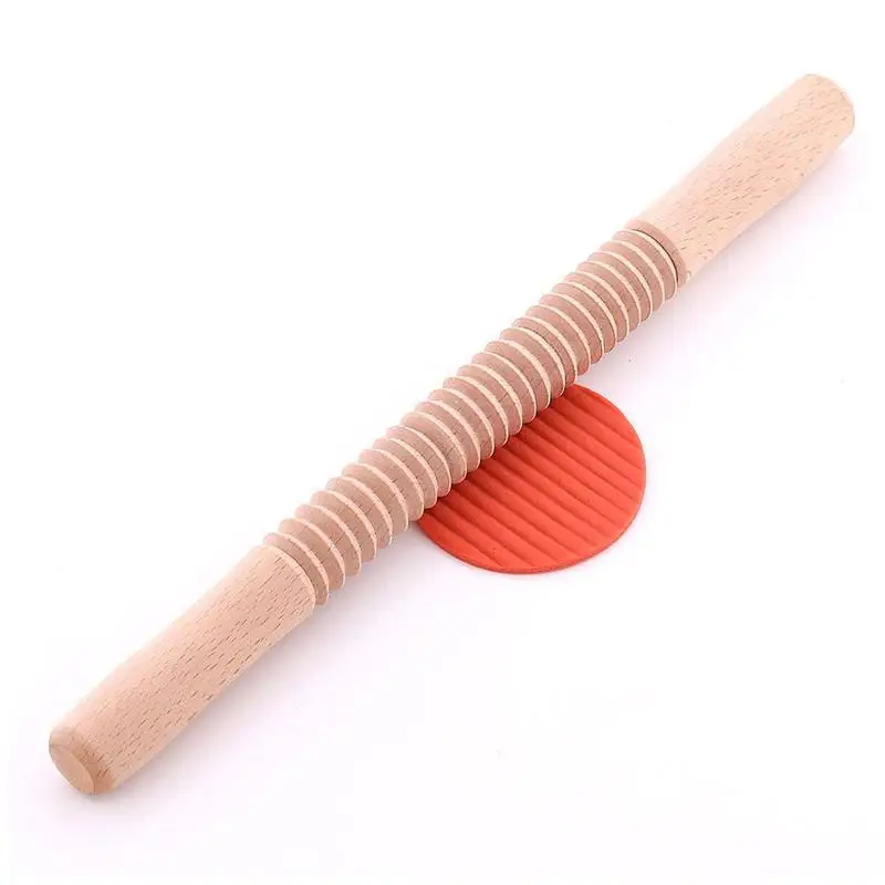 

1Pcs Wooden Thread Rolling Pin Whole Wood Pattern Baking Flower Pastry Baking Dumplings Rolling Roller Q9Q3 Stick Q8C0
